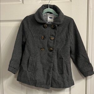 Old Navy Charcoal Double-Breasted Pea Coat